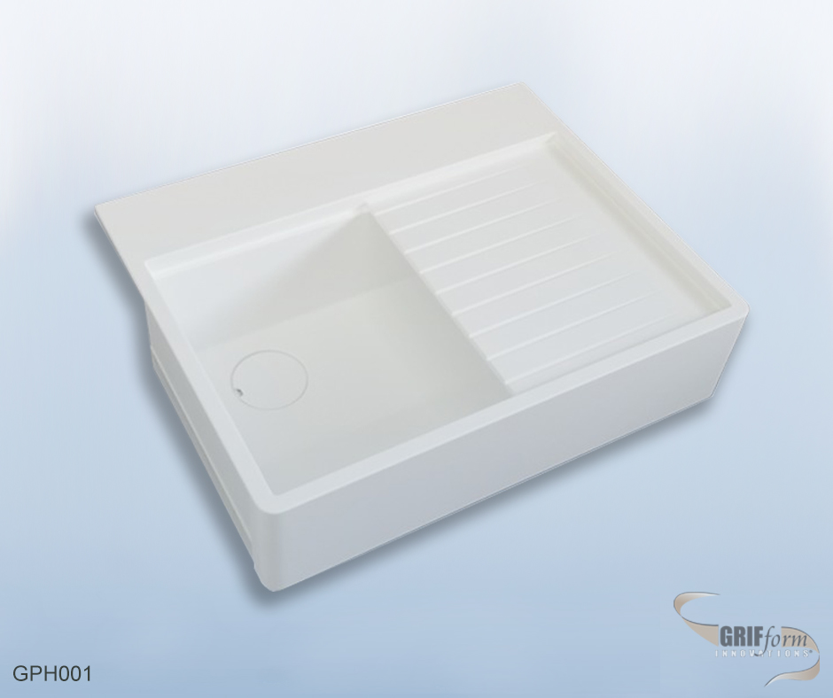 Custom sink installation.