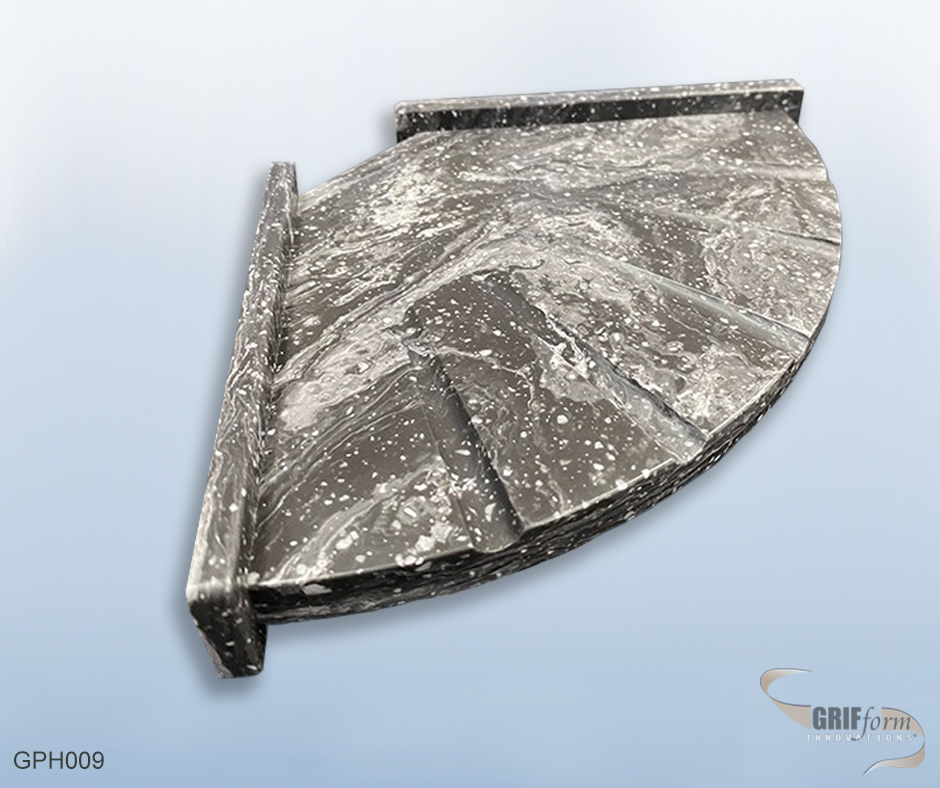 Custom bathroom accessory installation.