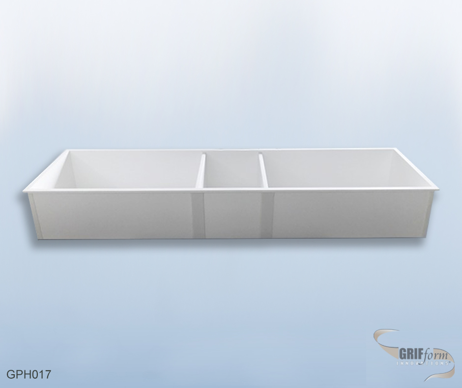 Custom sink installation.