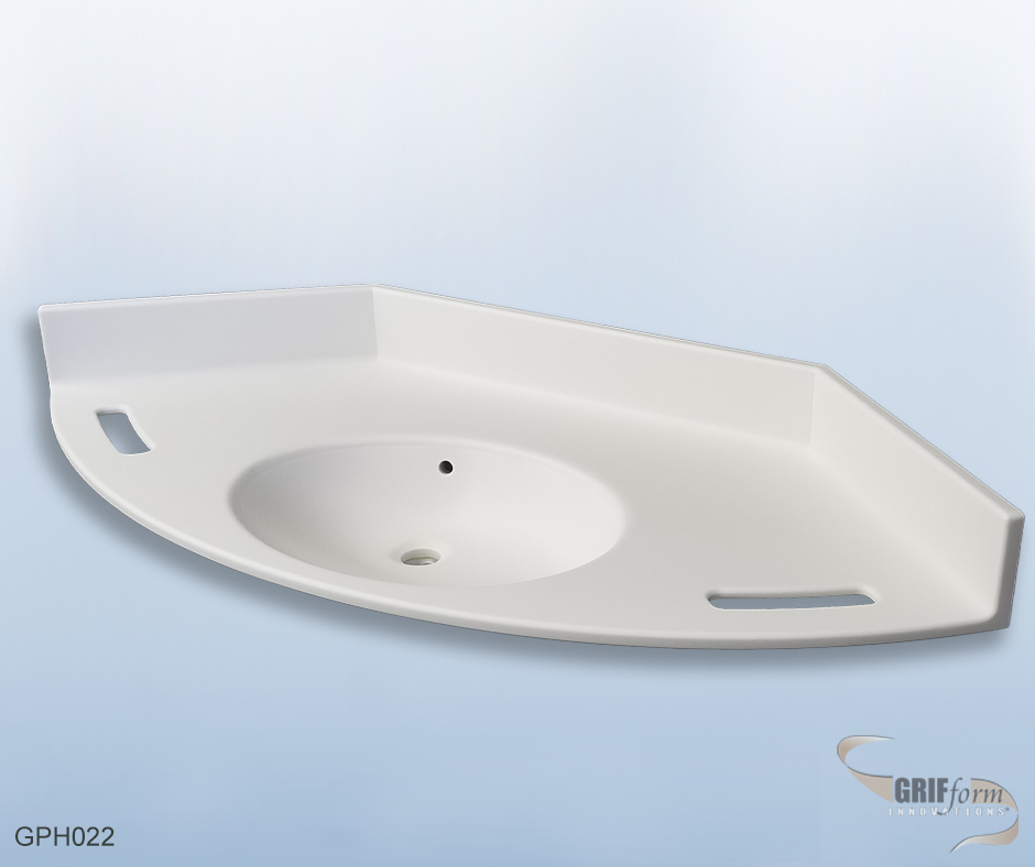 Custom sink installation.