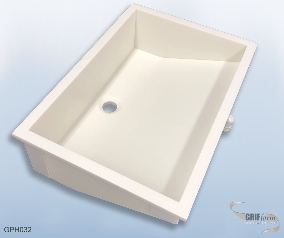 Custom sink installation.