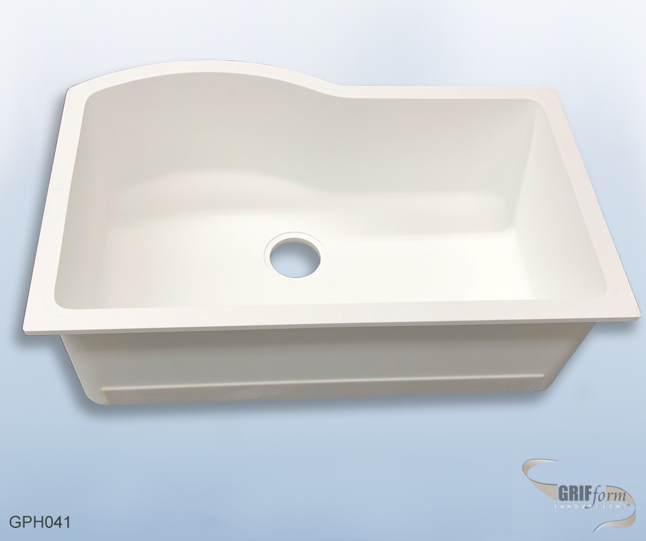 Custom sink installation.