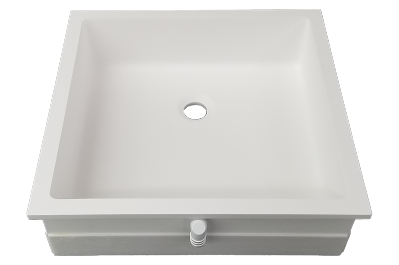 Custom Coved Corner Lavatory Sinks